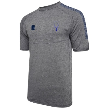Bacup CC Dual Gym T-shirt : Grey Melange