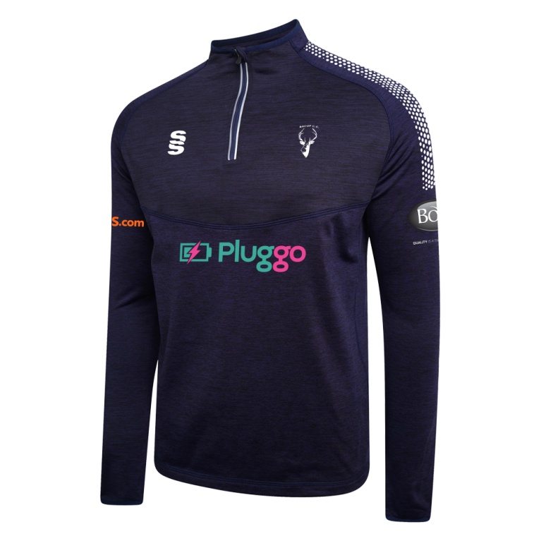 Junior Playing Kit - 1/4 Zip Dual Performance Top - Navy/White