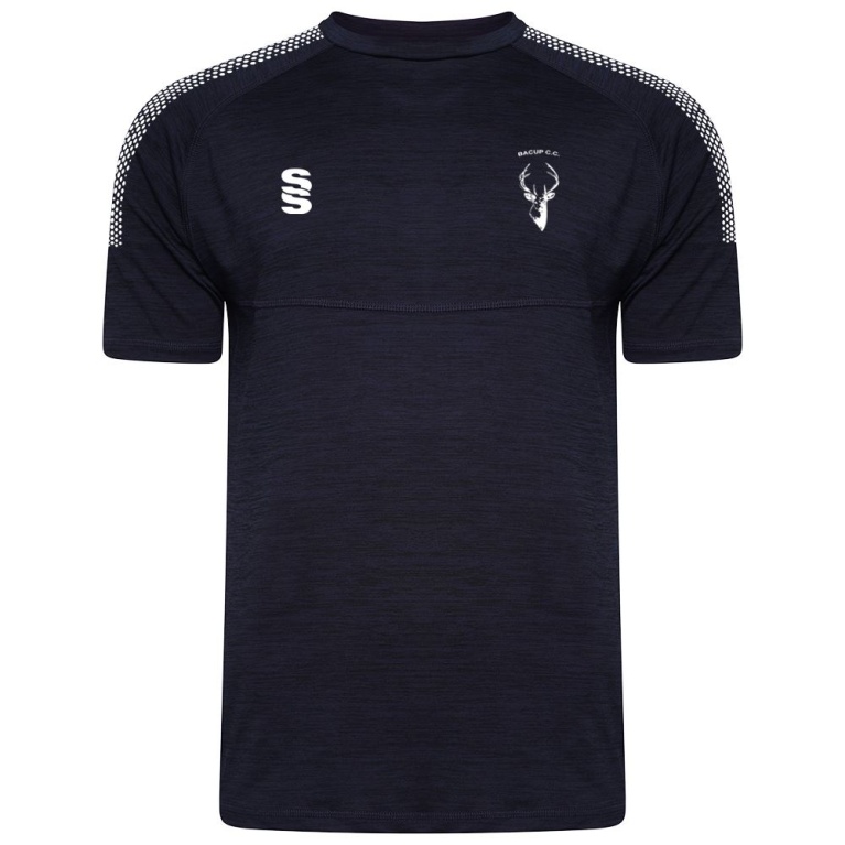 Bacup CC Dual Gym T-shirt : Navy Melange