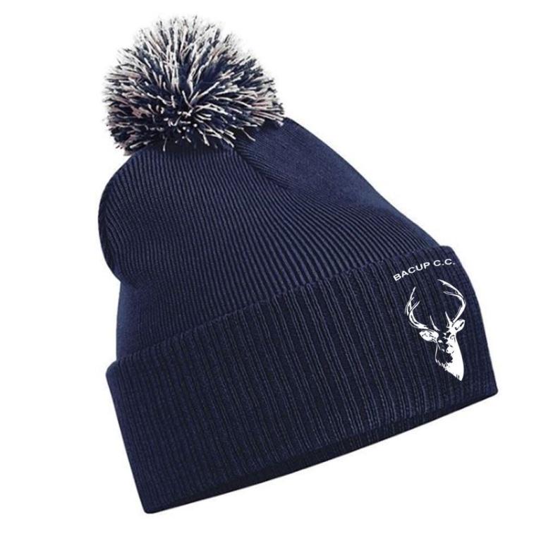 Bacup CC Snowstar Beanie - Navy/Grey