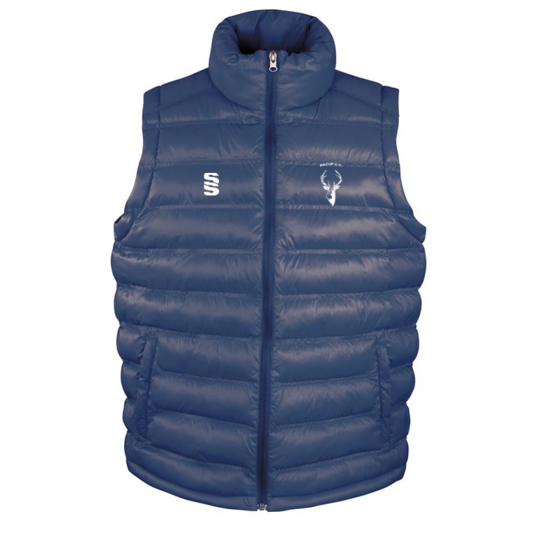 Bacup CC Women's Padded Gilet : Navy