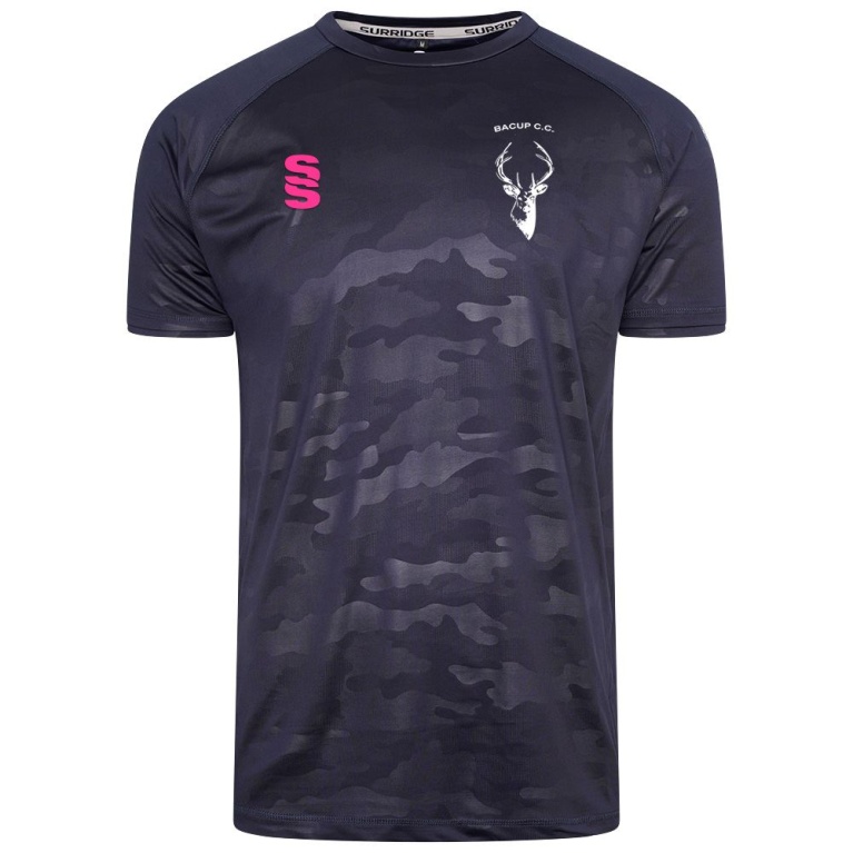 Bacup CC Women's Camo T-shirt : Navy